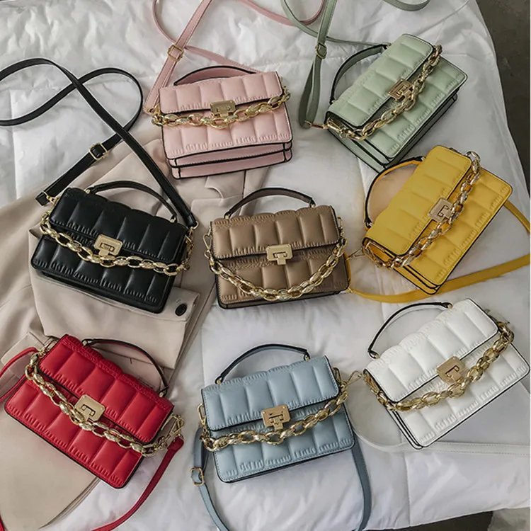 

2021 Brands Multi Color Female Crossbody Handbags Women Shoulder Bags Ladies Purses Pu Leather Woman Bags, As picture