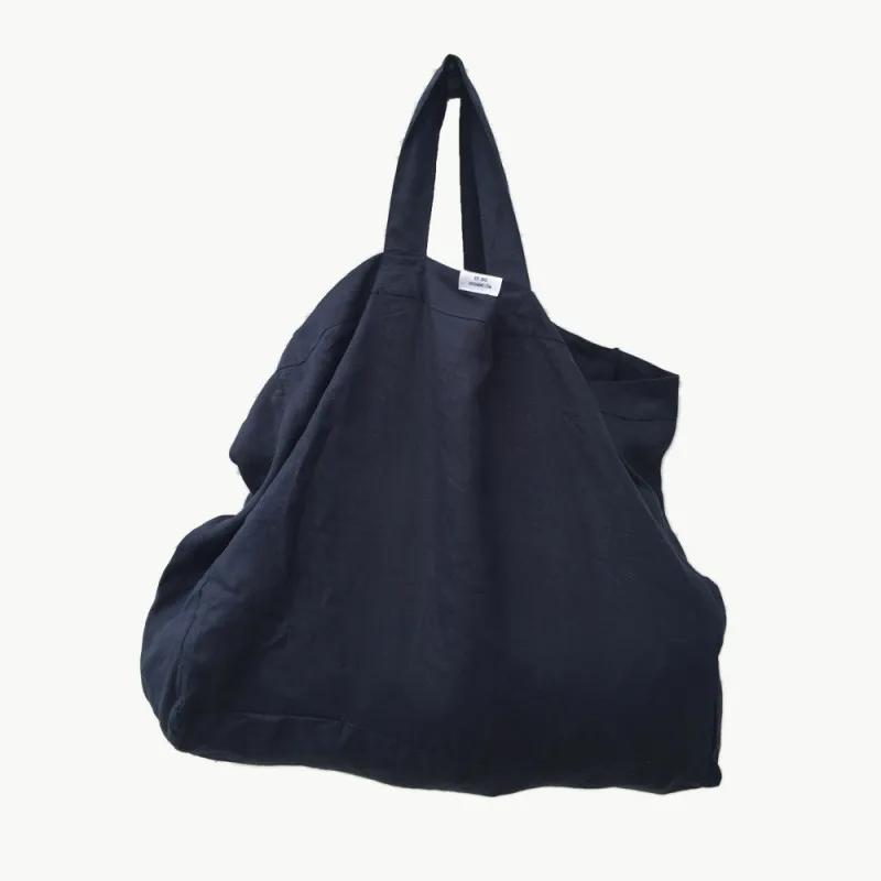

Luxurious durable eco-friendly everyday Market Tote 100% Linen beach tote bag, Natural