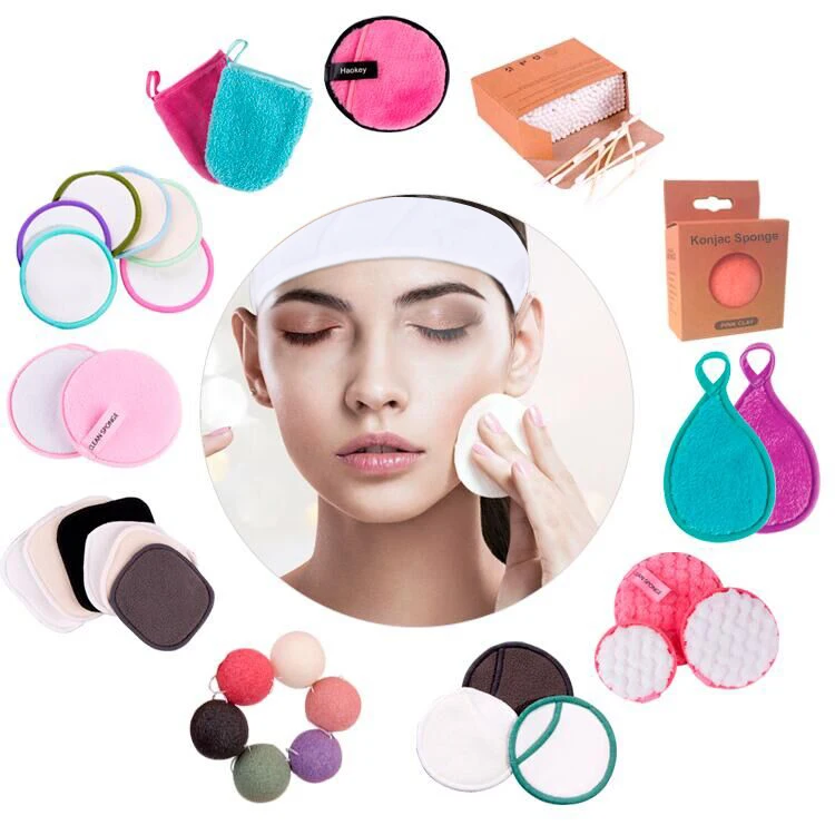 

Disposable Cotton Reusable Washable Bamboo Organic Makeup Remover Pads