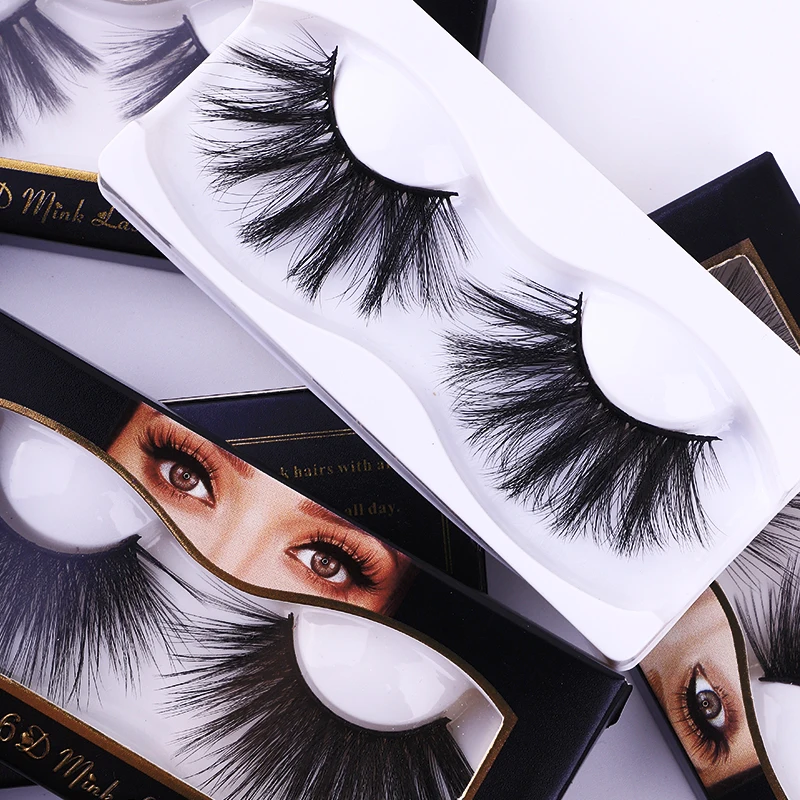 

Wholesale 6D Vegan 25MM Mink Lashes Bulk Flare Natual 3D Muse Luxury False Eyelashes Vendor, Black