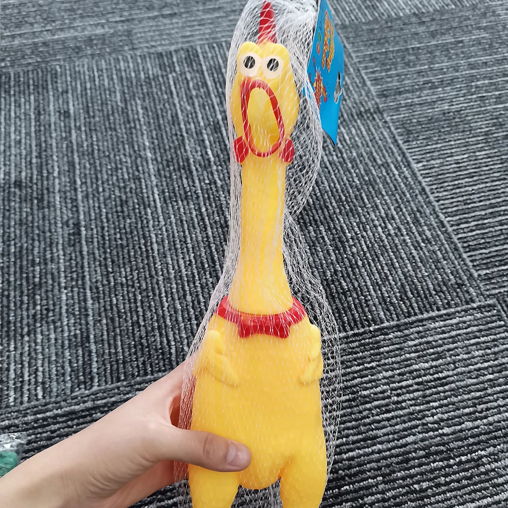 

Manufacturers Interactive Plush Pet Dog Toys Rubber Screaming Chicken Dog Toys Squeaky Toys For Cats, Yellow or customize