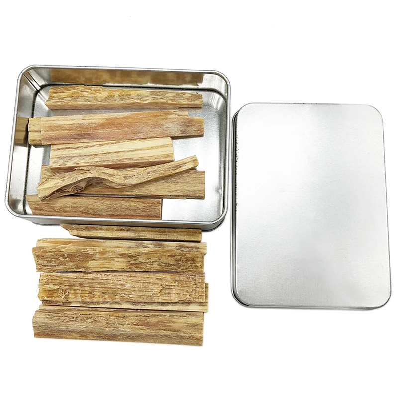 

10 Sticks All Natural Resin Rich Fire Starter Sticks Fatwood with Tin Box