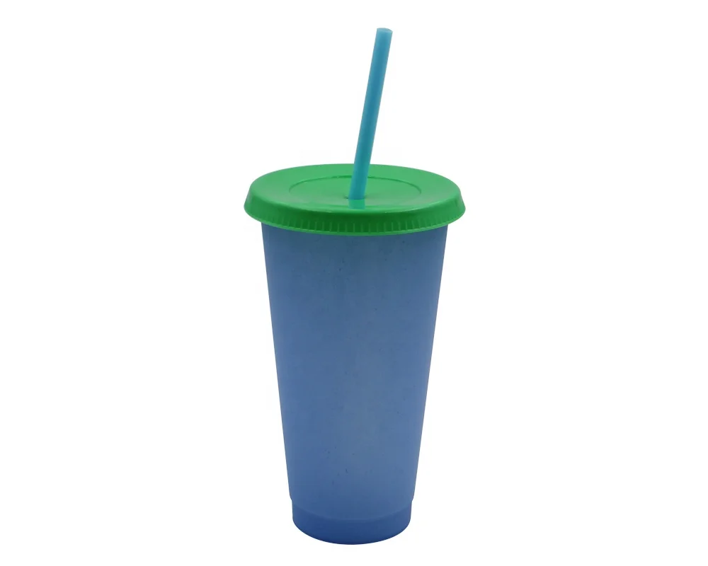 
Hot Reusable color changing cup tumbler Drink cup wholesale 