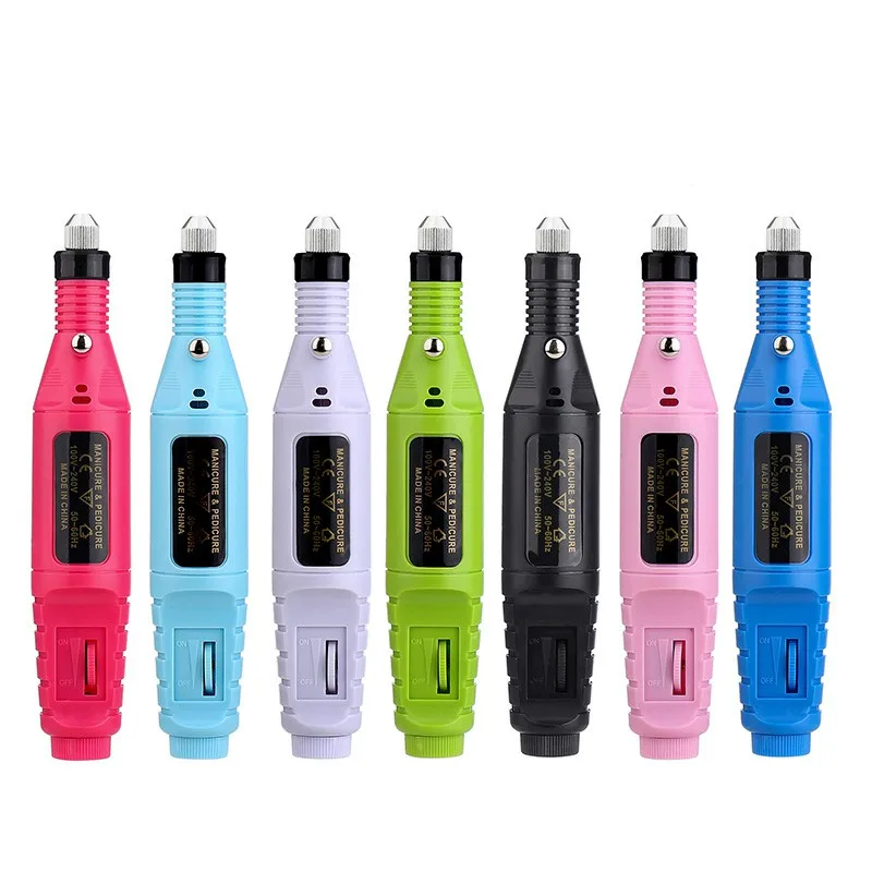 

Popular 6 Bits Wireless Nail Drill Machine Grinding Rechargeable USB Nail Master Nail Drill Manicure Pen, 6 colors