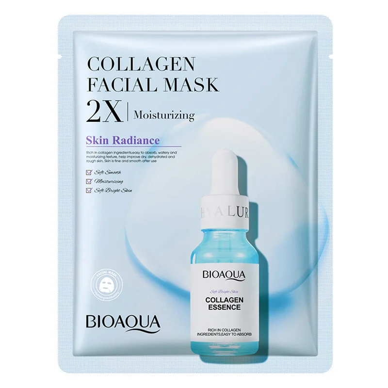 

BIOAQUA Collagen Centella Mask Sheet beauty face mask facial plant extracts hydrating Nourishing care facial mask