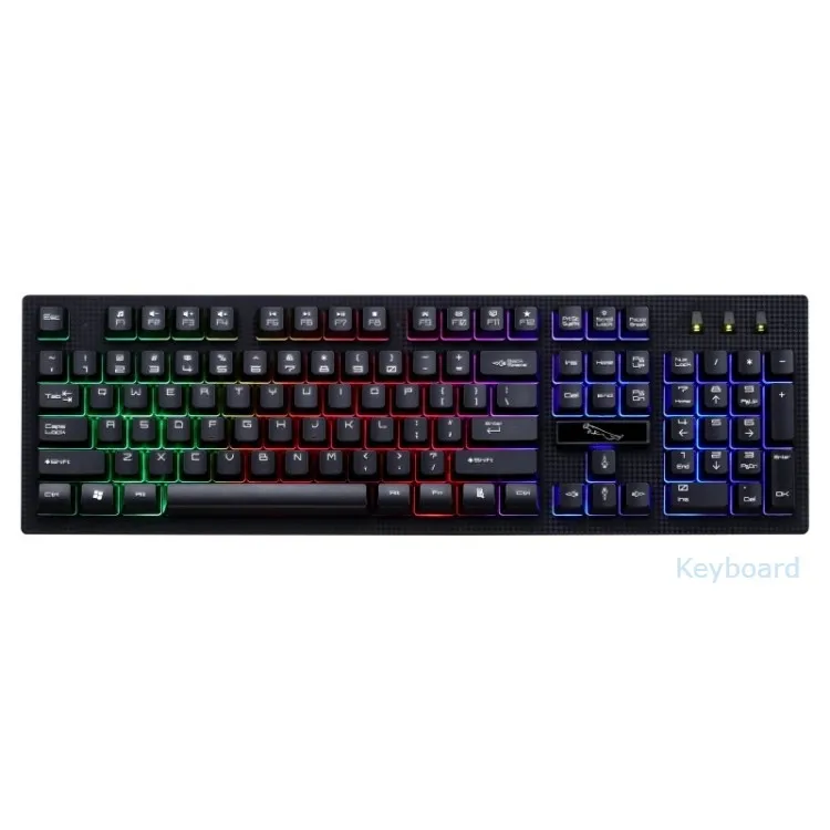 

New Stock ZGB G20 104 Keys USB Wired Mechanical Feel RGB Backlight Computer Keyboard Gaming Keyboard