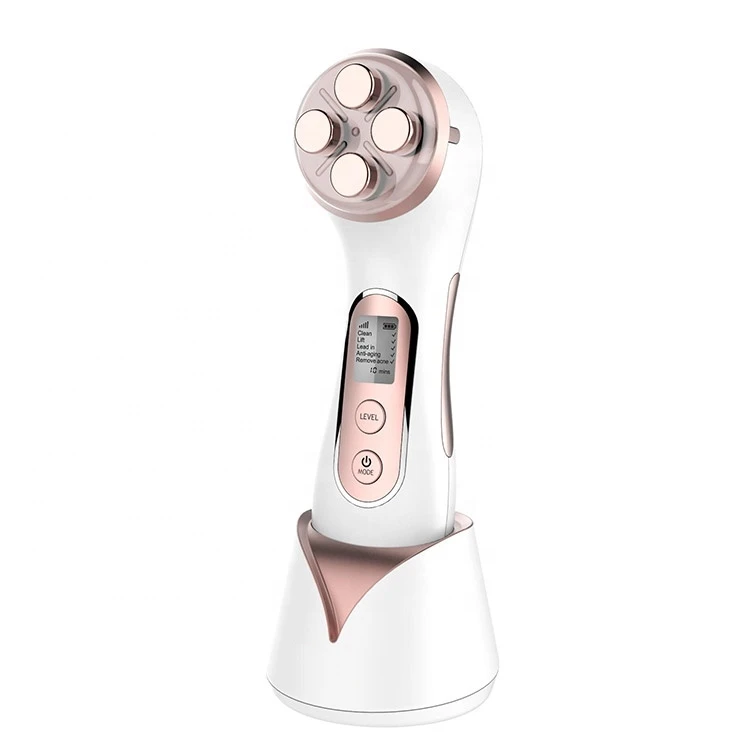 

Multifunctional RF wrinkle remover device multi-functional beauty equipment, Rose gold,customized color