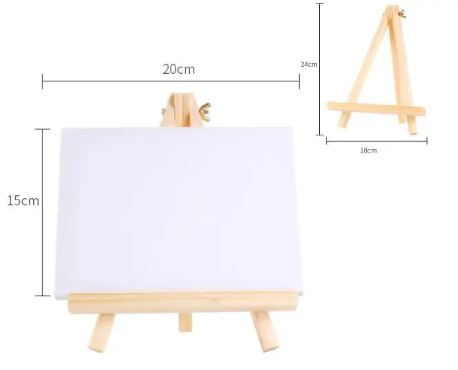 Pine Wood Low Cost Diy Accessories Wooden Art Easel Stand With Canvas ...