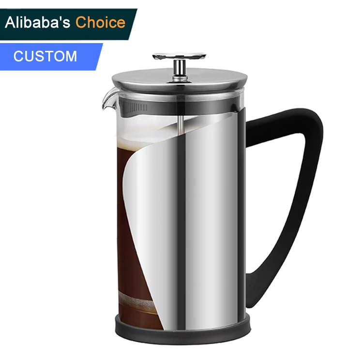 

Glass 304 Stainless Steel Cover Plastic Handle Household B651 350ml French Press Coffee Maker
