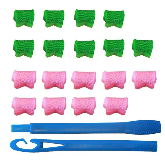 

2021 New Style Custom Colorful Magic Tape Hooks Plastic Hair Rollers