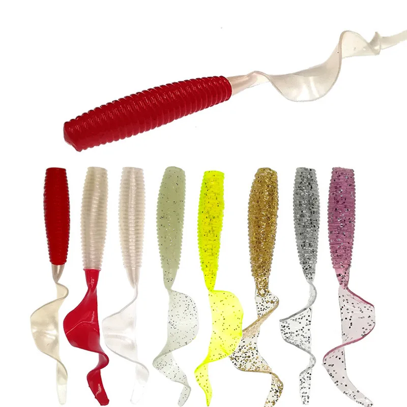YJDR01 10 PCS/packet Best Sales Saltwater Soft Tuna Musky Nomad Lures Soft Plastics Fishing
