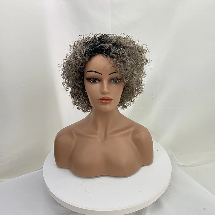 

Brazilian Natural Comfortable Cool gray Deep Wave Short Bob Wig Water Curly Human Hair, #1 #1b #2 #om118t #om27/30 #p1b/30 #p4/30