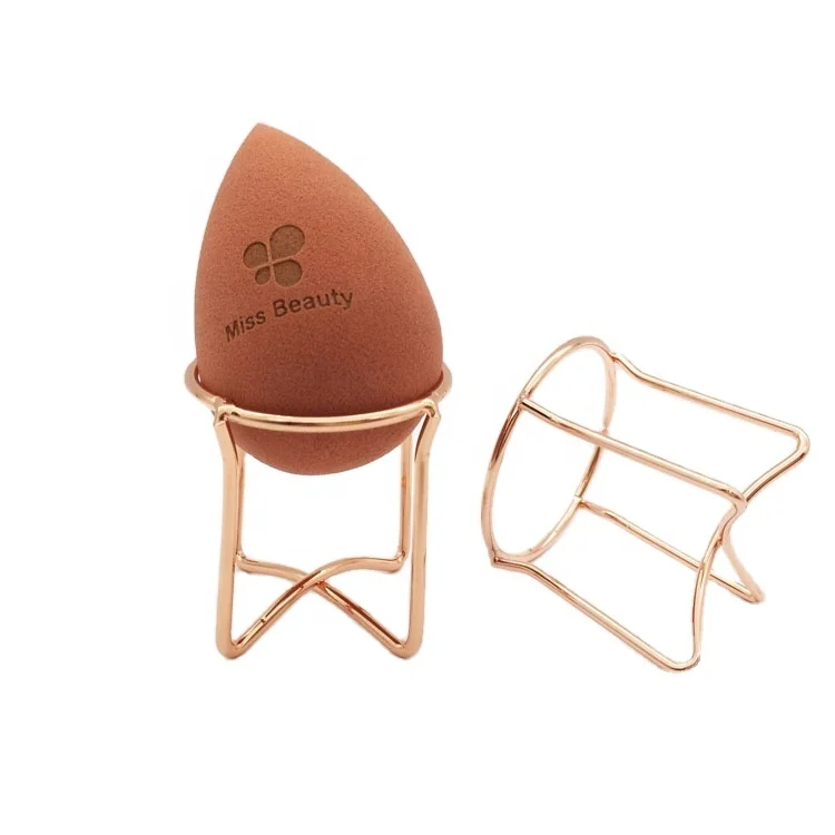 

The Cheap Price Rose Gold Metal Makeup Sponge Drying Stand for Beauty Makeup Blender Free Samples, Rose gold, gold, silver, etc