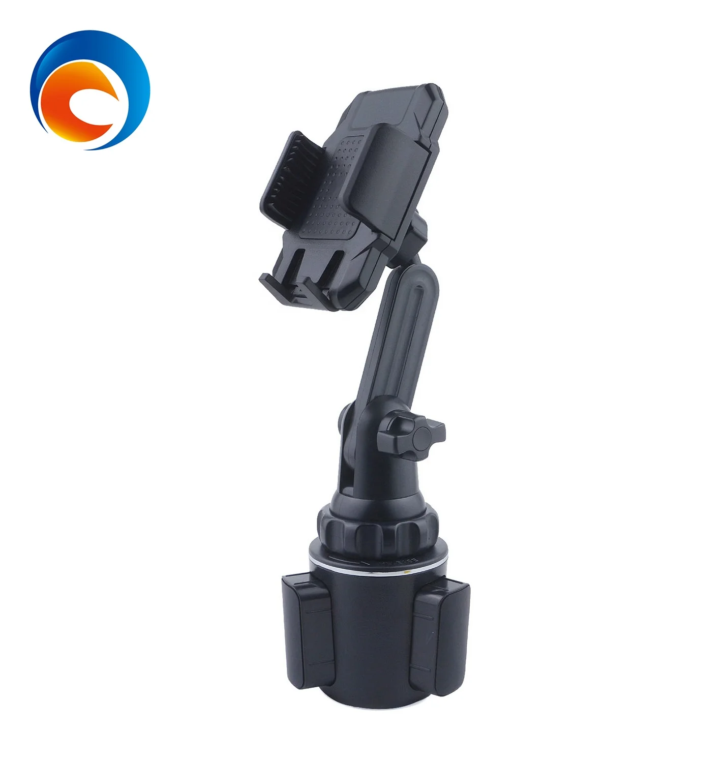 

universal phone holder adjustable car cup holder mount for cell phone car drink car phone holder with flexible long neck, Black