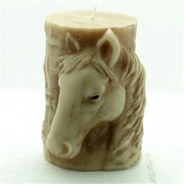 

L112 DIY Aromatherapy candle plaster handmade Cylindrical tiger deer bear animal statue silicone mold for candles, Stocked