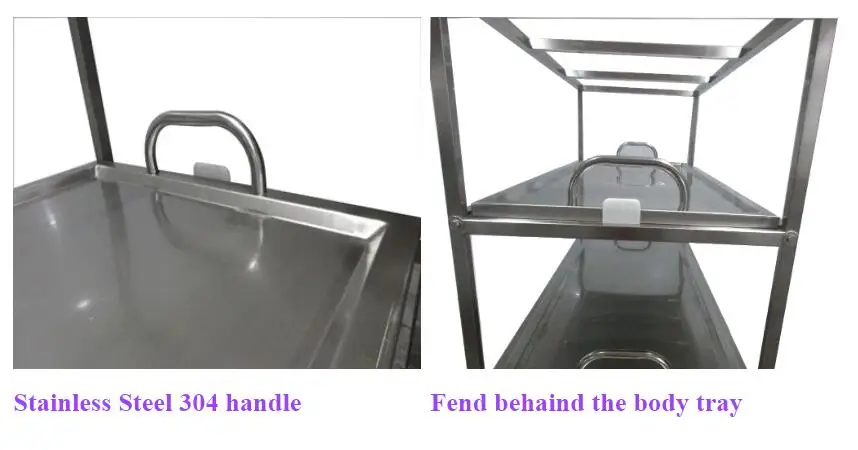 Stainless Steel 304/201 Morgue Equipment 3 12 Body Corpse Storage Rack body storage rack in metal Funeral home