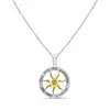 Silver Two Tone You Are My Sunshine Only Necklace