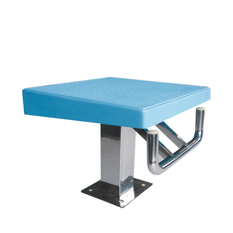 

Deluxe Starting Block With One Step in Stainless Steel, Grey, blue, customized