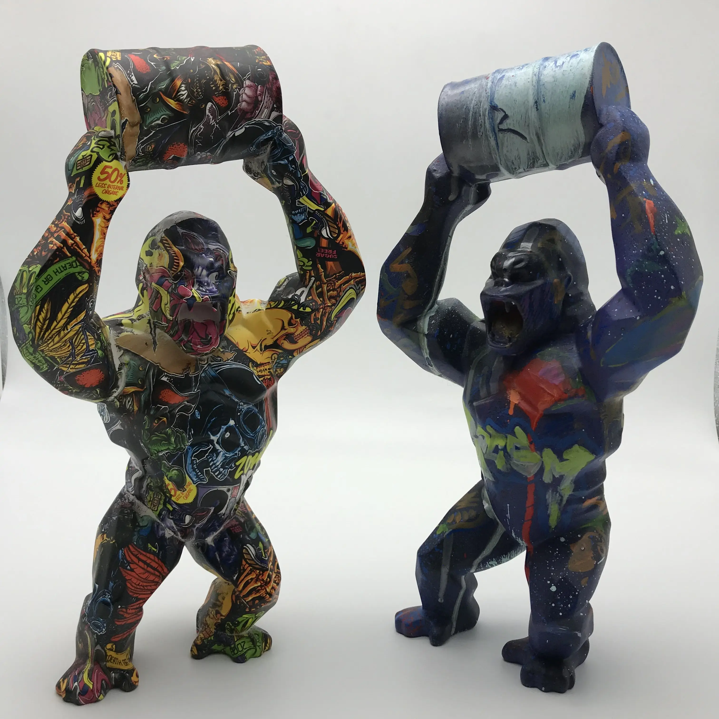 large resin gorilla statue