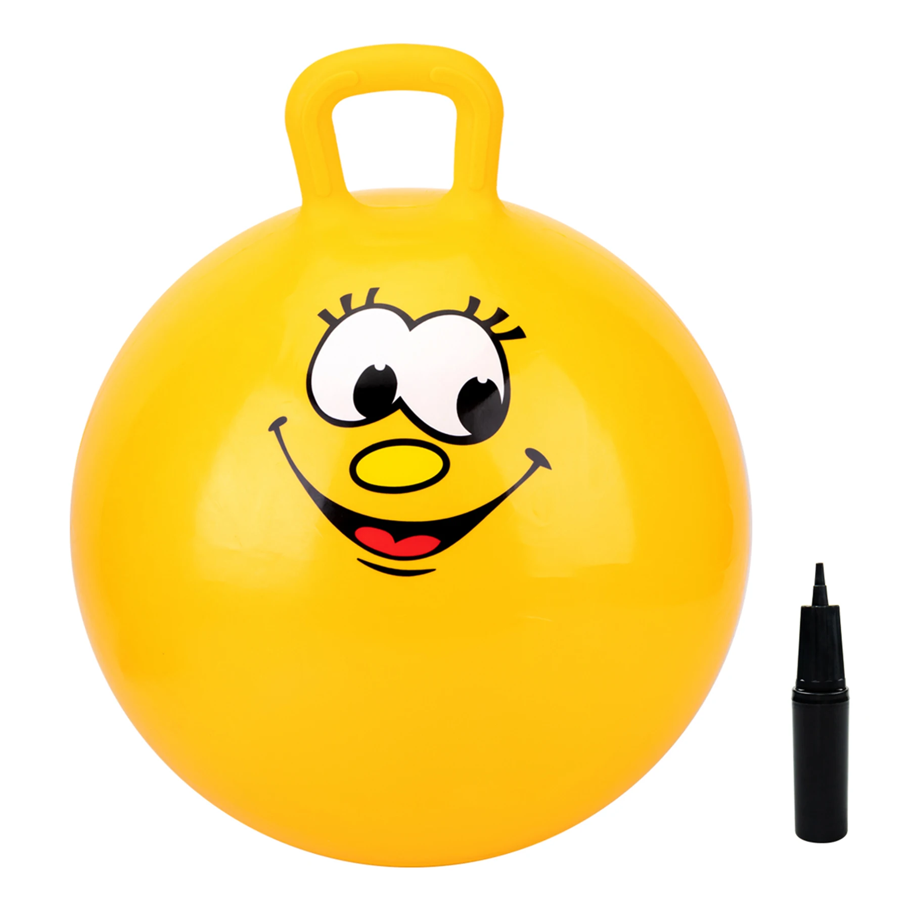 

2023 New Factory Direct Jumping Hopper Ball for children Yellow color rubber bouncy ball jumping ball