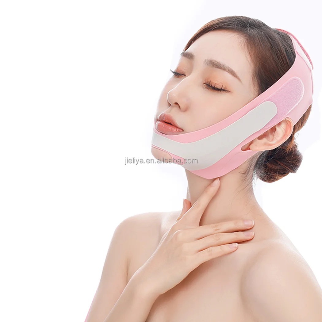 

Reusable Breathable V Line Lifting Chin Strap for Eliminates Sagging Upgrade Far Infrared Style Double Chin Reducer,, Green/purple/pink/orange