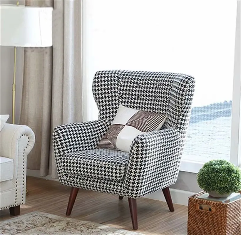 Custom furniture Modern hotel club bird cloth art 1 person sofa chair