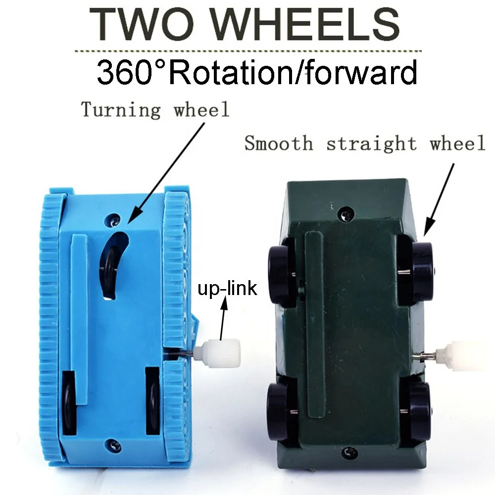 Cartoon Tank Models Plastic Clockwork Wind Up Car Toys