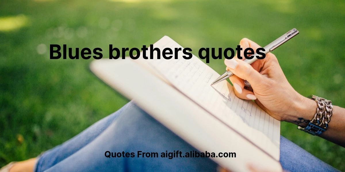 blues brothers quotes