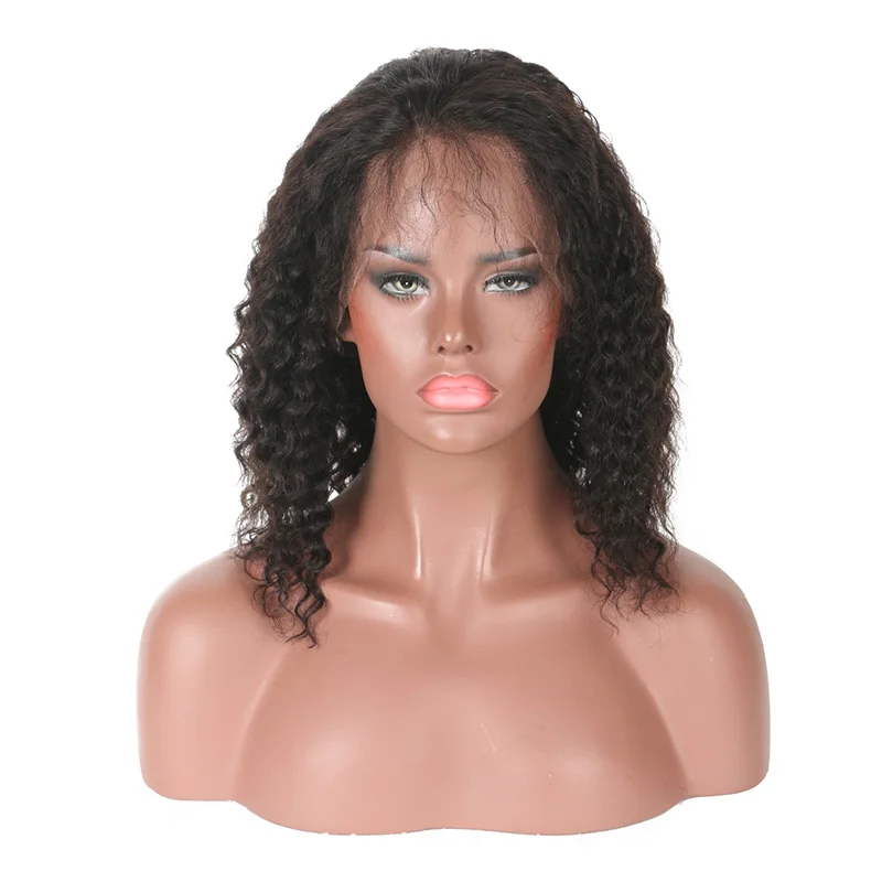 

Kinky Curly Human Hair Full Lace Wig With Baby Hair 150% Density Brazilian Hair Wigs For Black Women Real HD Lace Wig