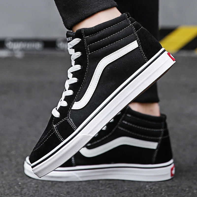 

Autumn winter 2020 outdoor fashion casual shoes men's high top cotton board shoes