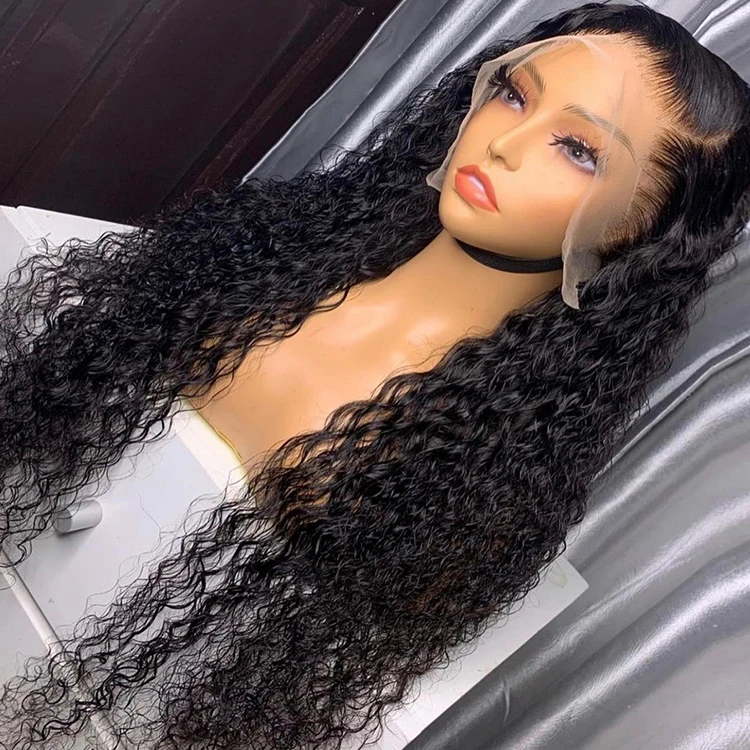 

Deep Curly wig Virgin Brazilian Hair 5x5 hd lace closure wig 13x4 Lace Front Wholesale Frontal Lace Wig Raw