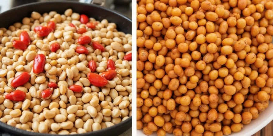 Colorful spicy chickpea salad