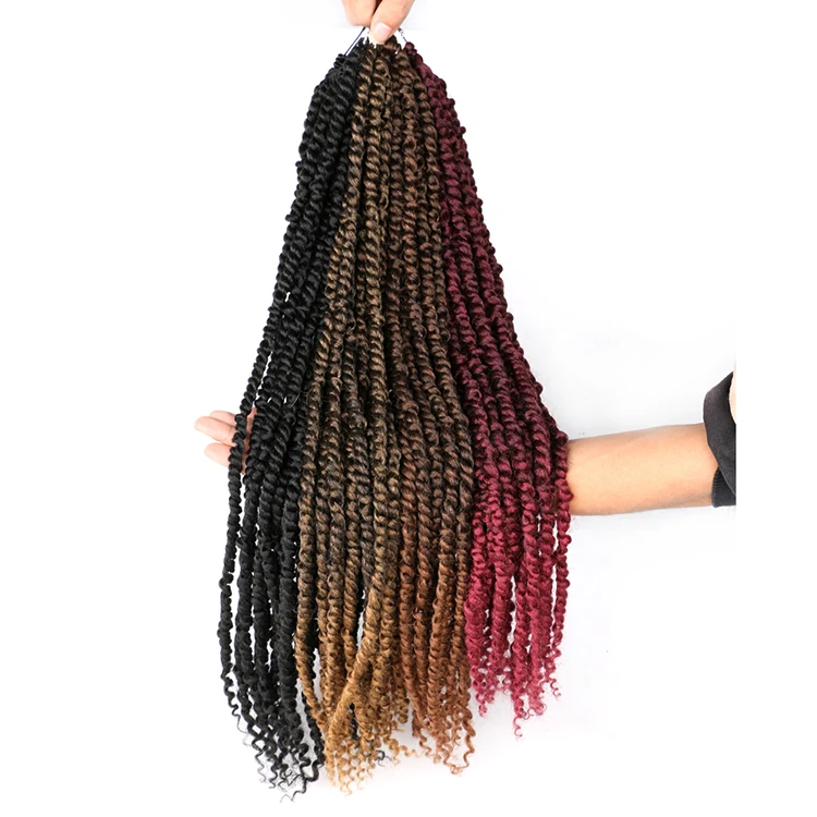 

Wholesale Price High Quality Gray Passion Twist Water Hair Afro Curly Crochet