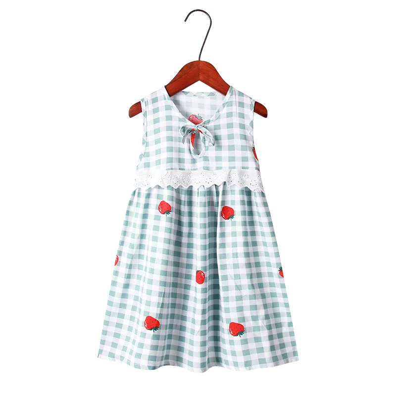 

Baby Girls Cotton Linen Skirt Kids Summer Sleeveless Princess Dress Girl Casual Dress Children Clothes
