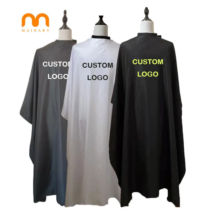 

professional barber shop waterproof hairdressing custom logo salon capes for hair cutting