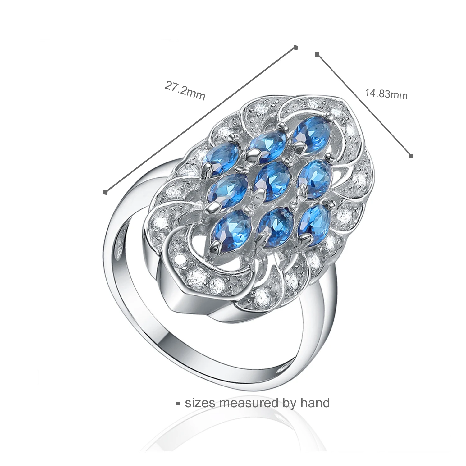 Luxury Elegant Jewelry Women Party Rings 925 Sterling Silver Ring jewellery manufacturer(图2)