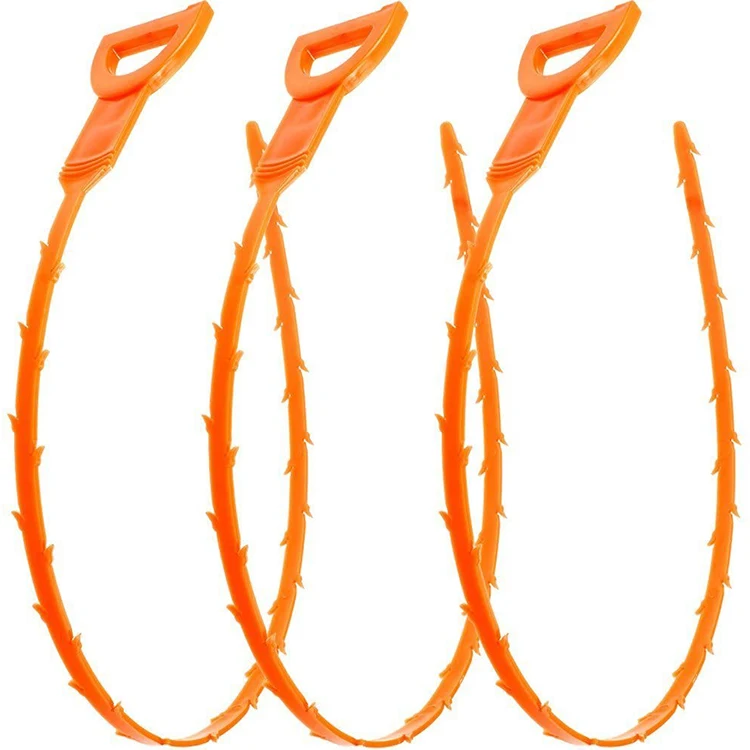 

Wholesale Portable Drain Cleaner Snake Hair Drain Clog Remover Cleaning Tool, Orange