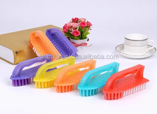 
HQ8138 soft clean fiber hand PP hair brush scrub brush factory 