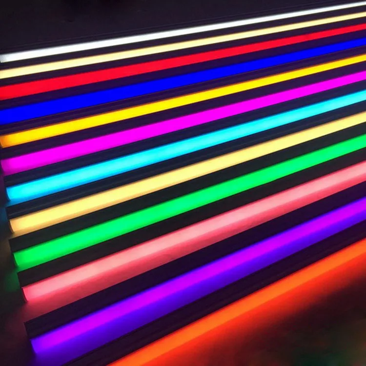 Custom hot sell IP65 waterproof 9W 90cm colorful outdoor decoration LED tube lights