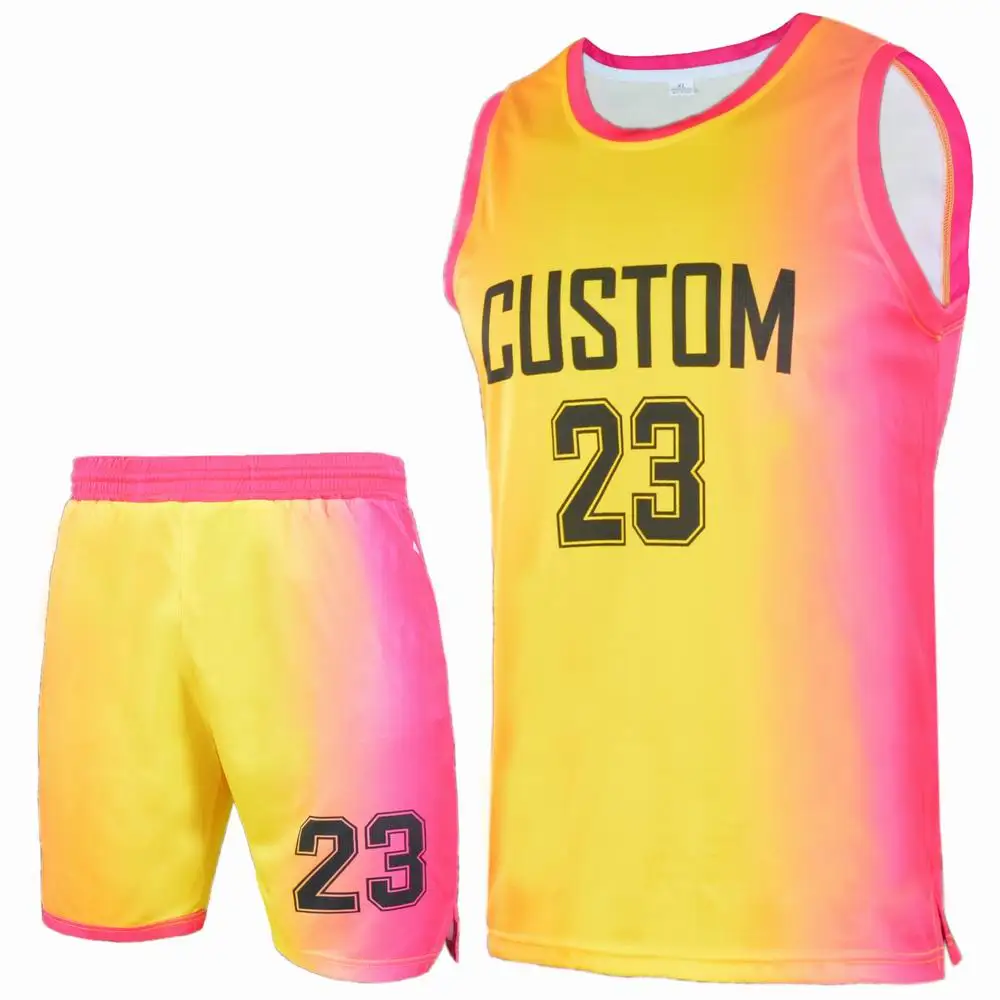 

2021 Latest Logo Custom Basketball Wears Men Quality Sublimation Suit Jersey OEM&ODM Bulk Tackle Twill Sports Team Uniform