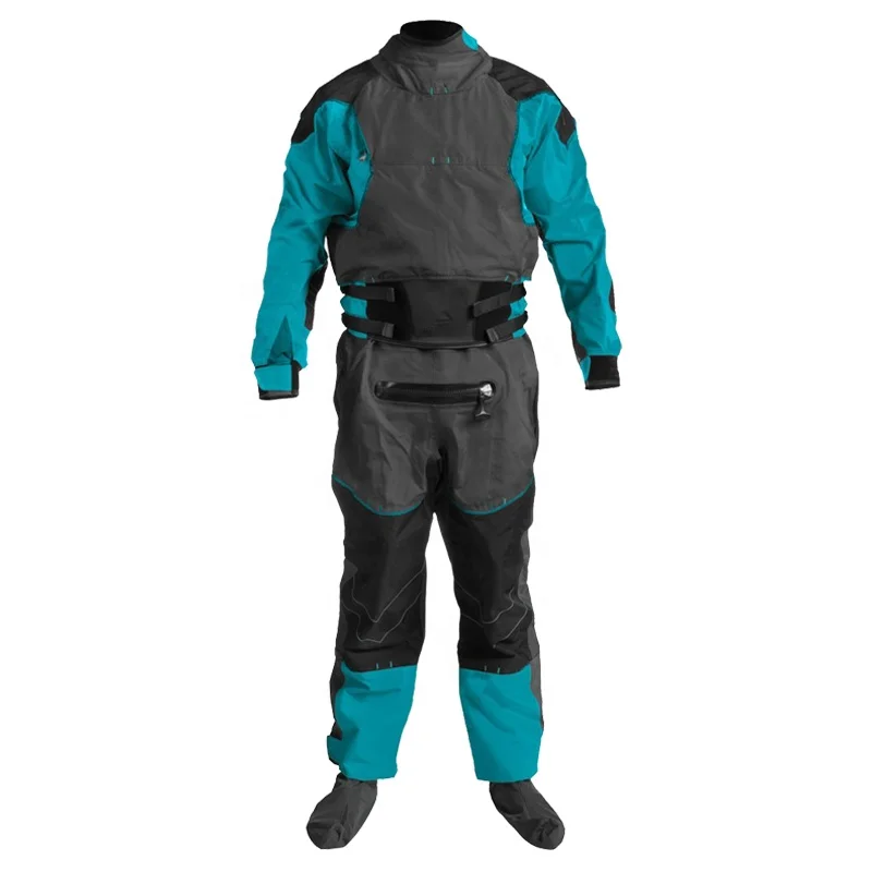 
Wholesale 3 Layer Waterproof Breathable Freediving Drysuit for Kayak with Exhaust Construction Latex Neoprene Gaskets Dry Suit  (62070358129)