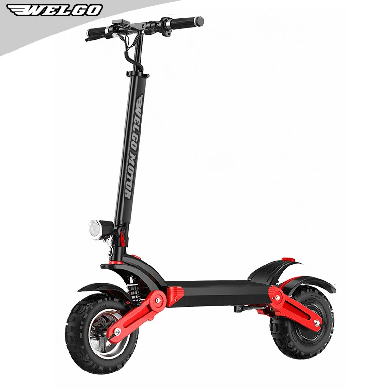 

Powerful Dual Motor 1600W 48V 20AH Off Road Electric Scooter For Adults, Black