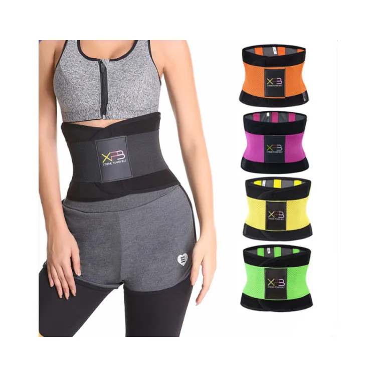 

Exercise Bodybuilding Spandex Lumbar Slimming Tummy Weight Loss Sweat Belt Waist Trimmer, Yellow, green, blue, black, white, rose red, orange, pink