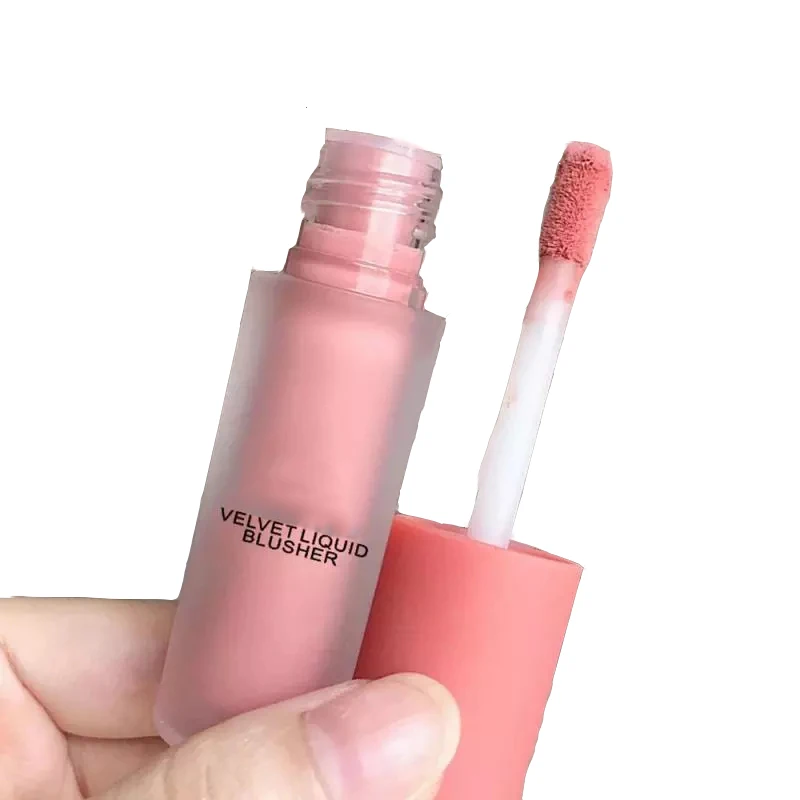 

Yuxi 3 Colors Private Label Liquid Blush Custom Natural Long Lasting Brighten Moisturizing Blush Makeup Blush Stick With Brush, 3 colors option