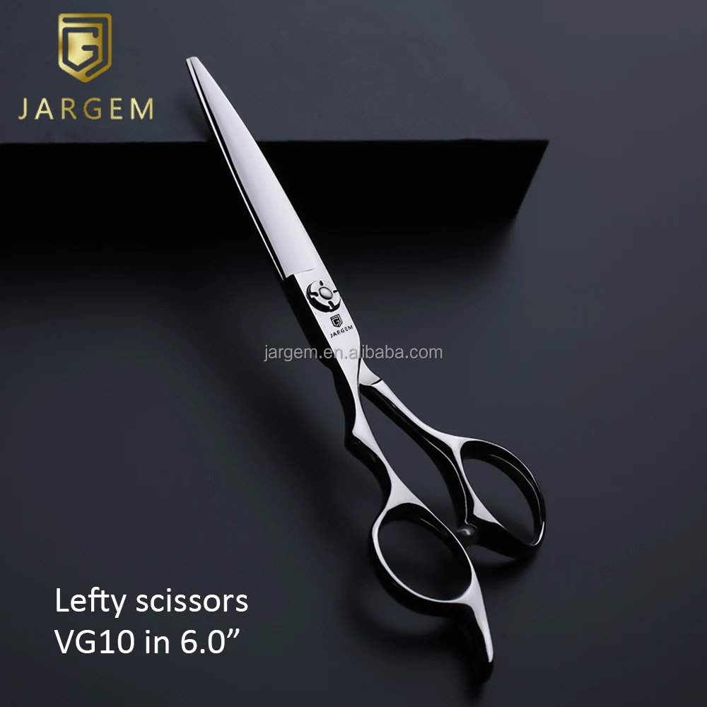 

Barber Scissors Left Handed VG10 Steel Hair Cutting Scissors Professional Japanese Hair Scissors