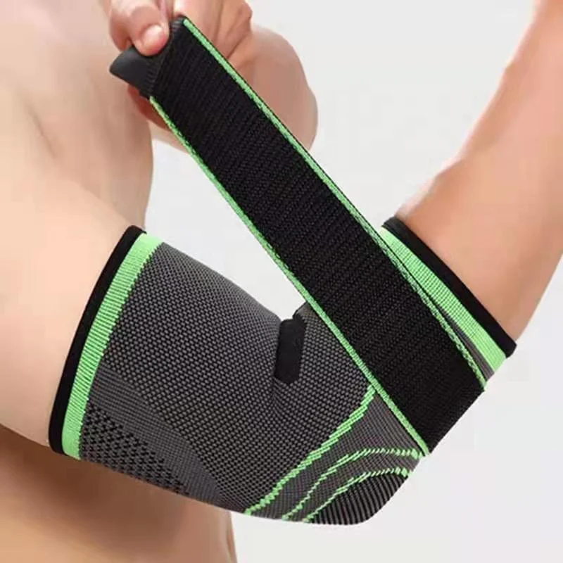 

2021 New Style Nylon 3D compression knitted elastic cycling basketball elbow sleeve