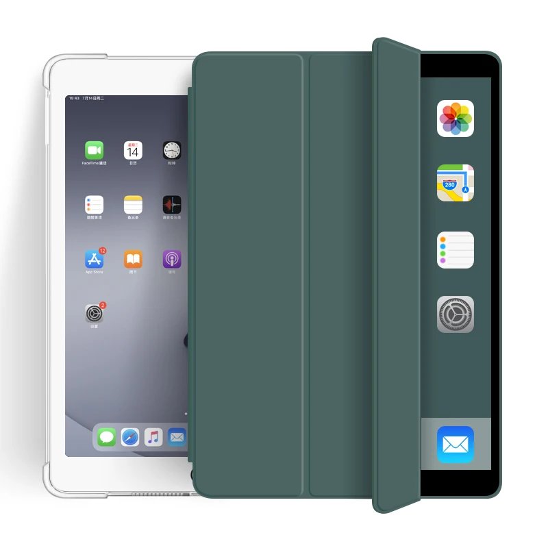 

Wholesale Shockproof auto sleep Transparent Clear Back Cover Tablet Case for iPad 10.2'' for iPad 8th generation