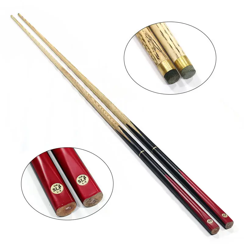 Factory Direct Price 3/4-PC Ash Wood  Billiard Snooker Cue Sticks with 9-10mm Tip  for Sale