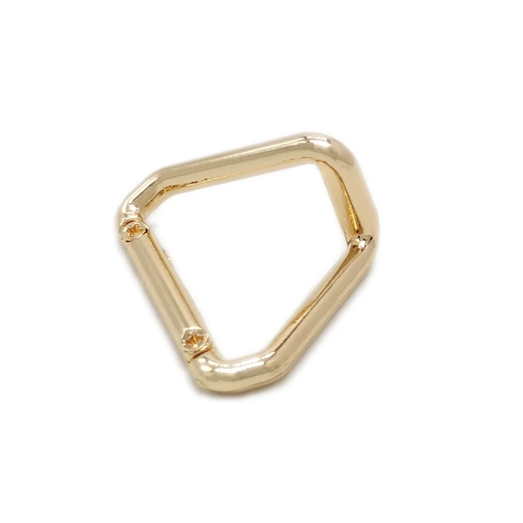 

Metal Light Gold Triangle Handbag Purse Strap Anchor Connector Accessories Bag Anchor Connector Hardware