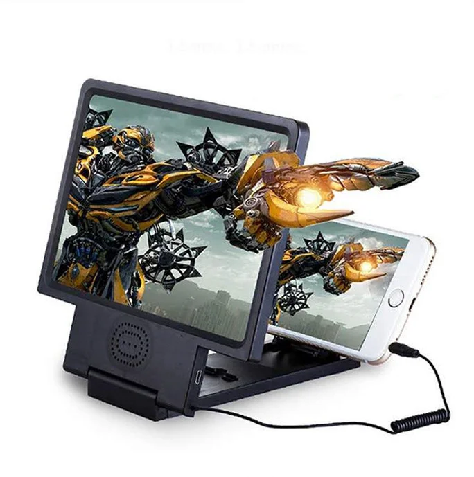 

8.5 Inch Foldable Movie Video Lazy Desktop Mounts Supports All Smartphones 3d Hd Cell Mobile Phone Screen Magnifier With Speaker